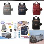 Folding bed mommy bag