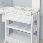 Standing baby bath stand.